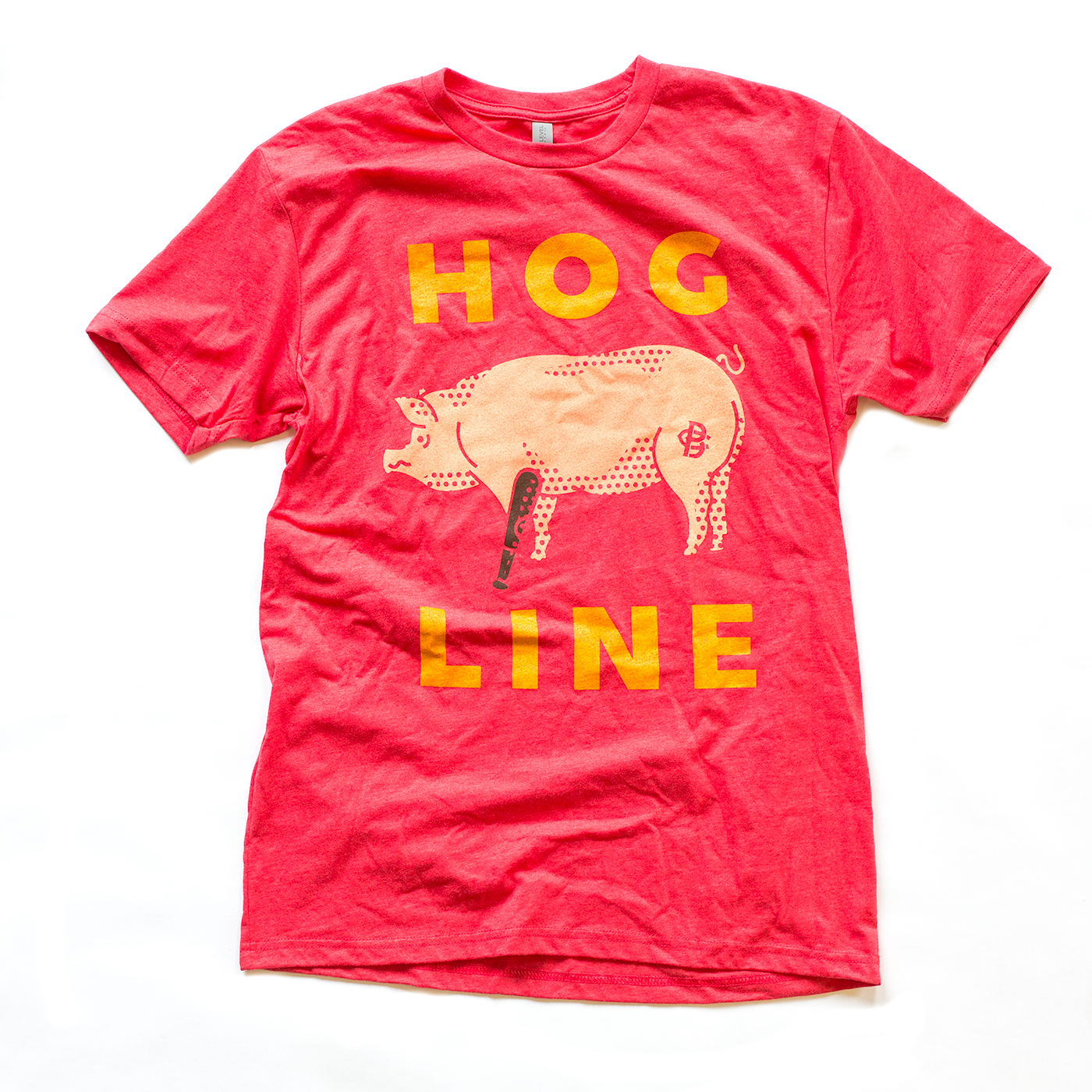 Hogline Red T Shirt Pillbox Bat Co