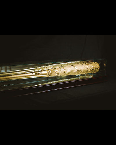"GOLD EDITION Commissioners Trophy" 2025 World Series Champions - Los Angeles Dodgers - Art Bat (MLB) - Pillbox Bat Co.