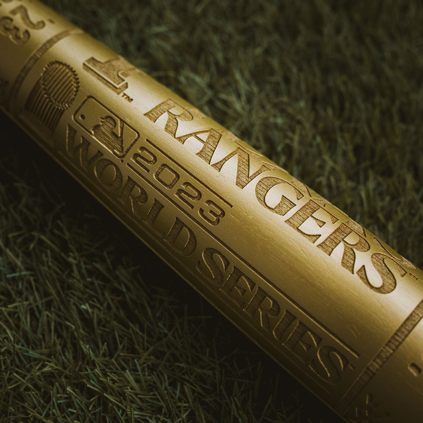 2023 World Series Champions GOLD EDITION - Texas Rangers - Art Bat (MLB)