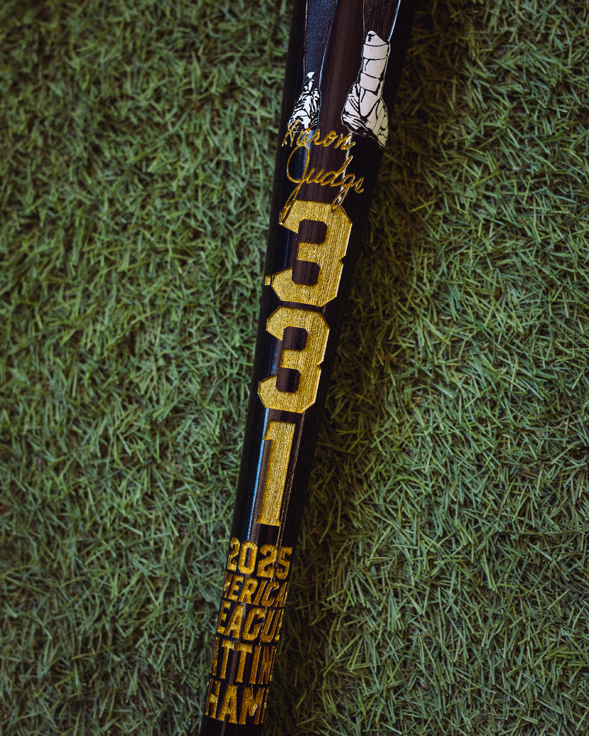 PREMIUM VERSION Aaron Judge - 2025 AL Batting Champ Art Bat (New York Yankees)