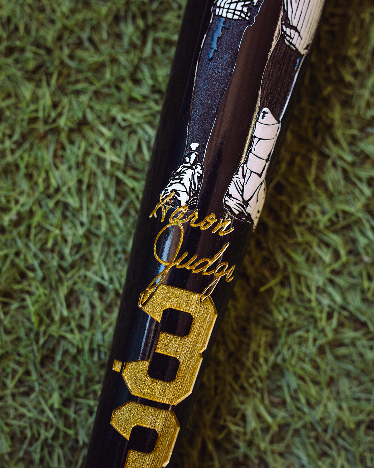 PREMIUM VERSION Aaron Judge - 2025 AL Batting Champ Art Bat (New York Yankees)