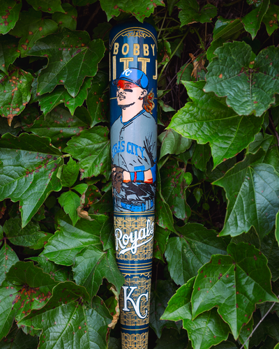 "Bobby Witt Jr." Limited Edition Art Bat - Kansas City Royals (MLB & MLBPA) - Pillbox Bat Co.