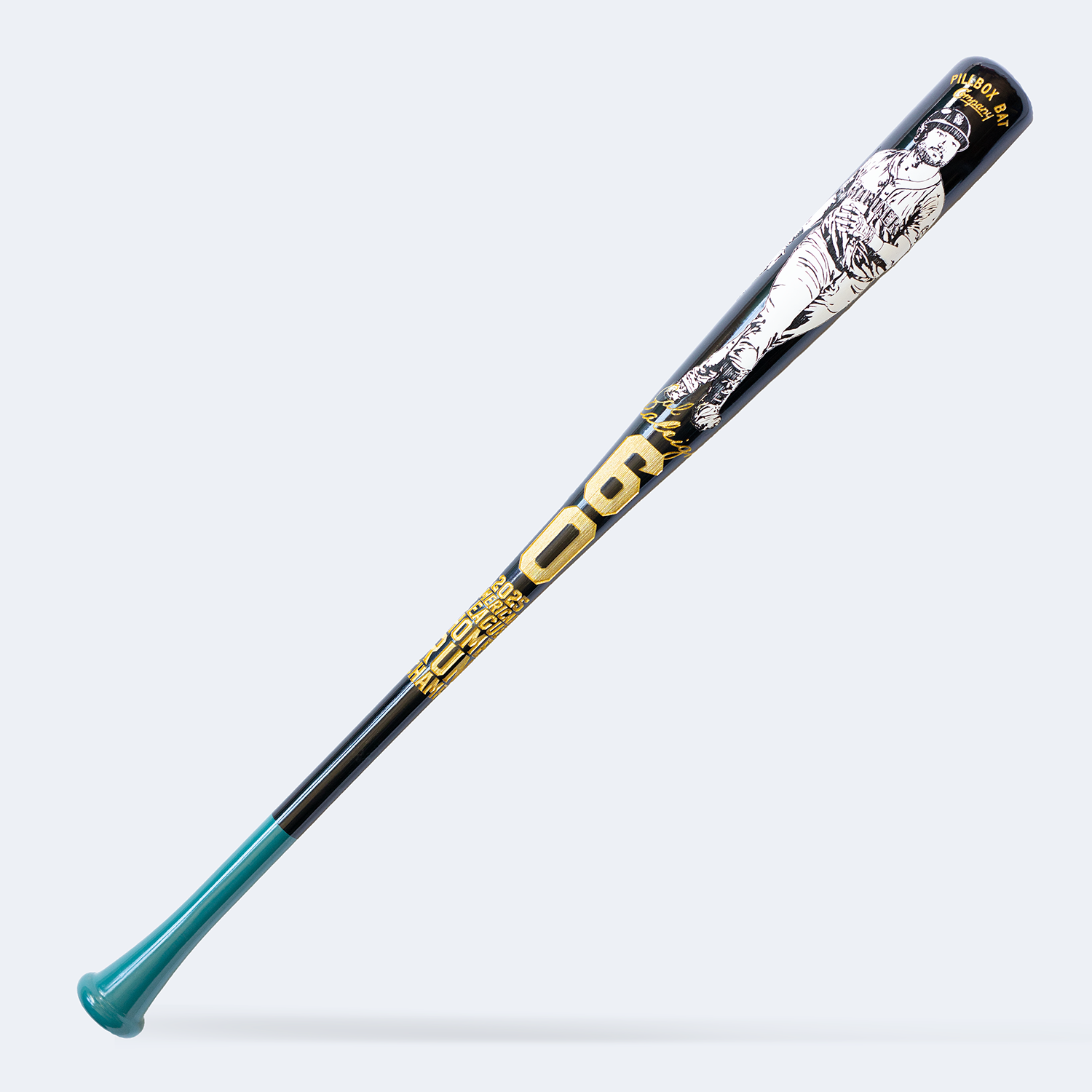 Cal Raleigh - 2025 AL Home Run Champ Art Bat (Seattle Mariners)
