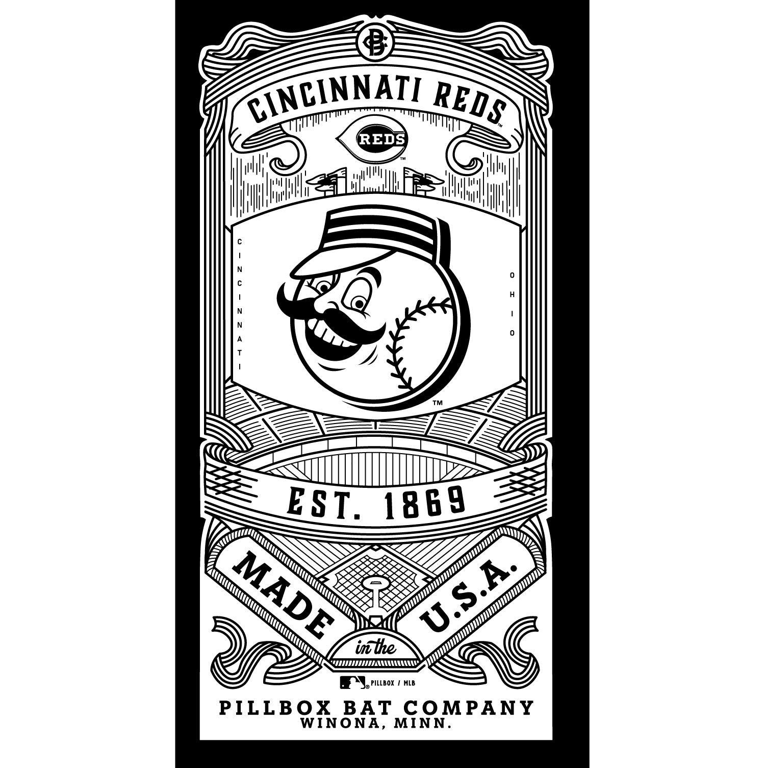 Cincinnati Reds Pill Box Cincinnati Reds – Pillbox Bat Co.