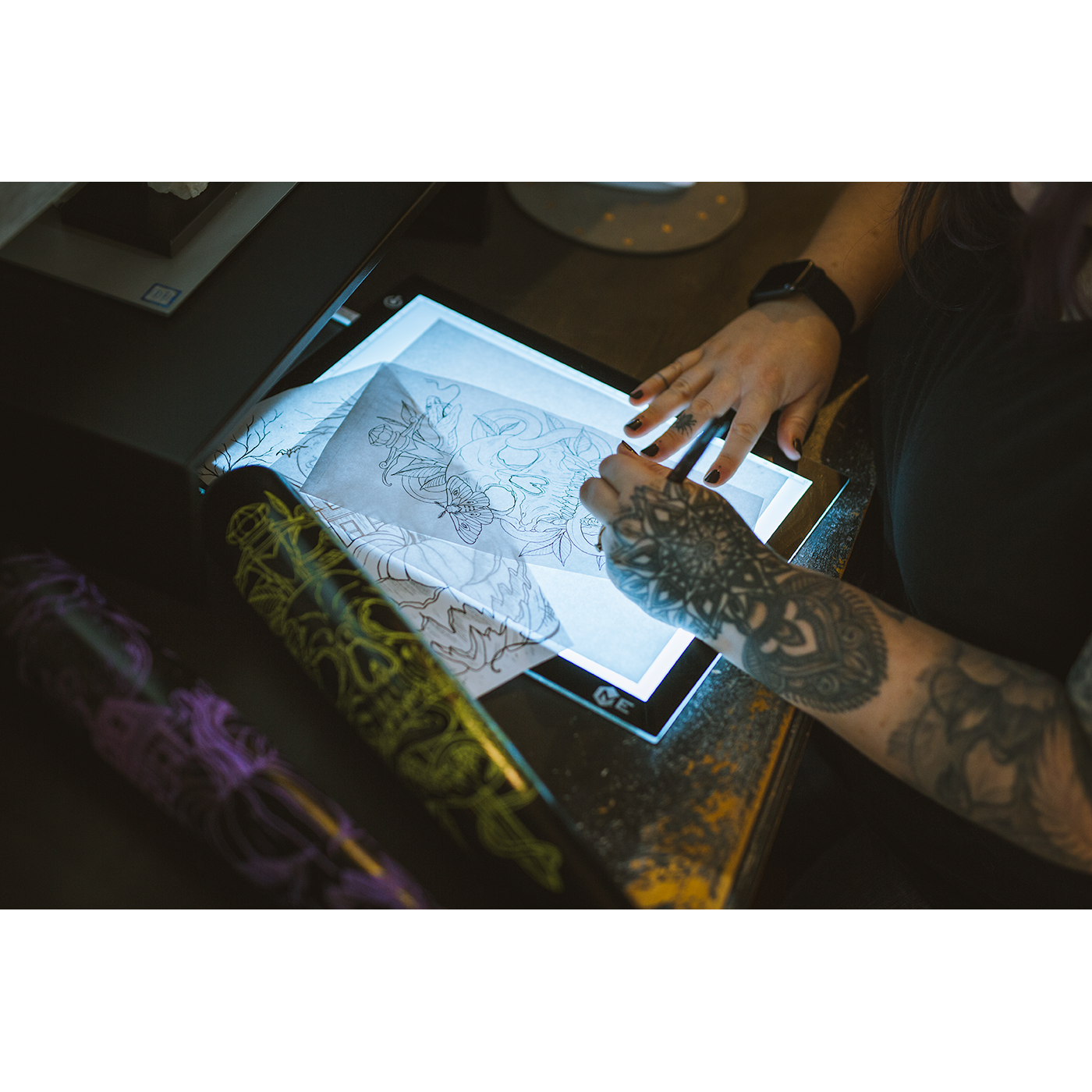 MLB Teams Zombie Art Bat - Molly Lyn Artist Series