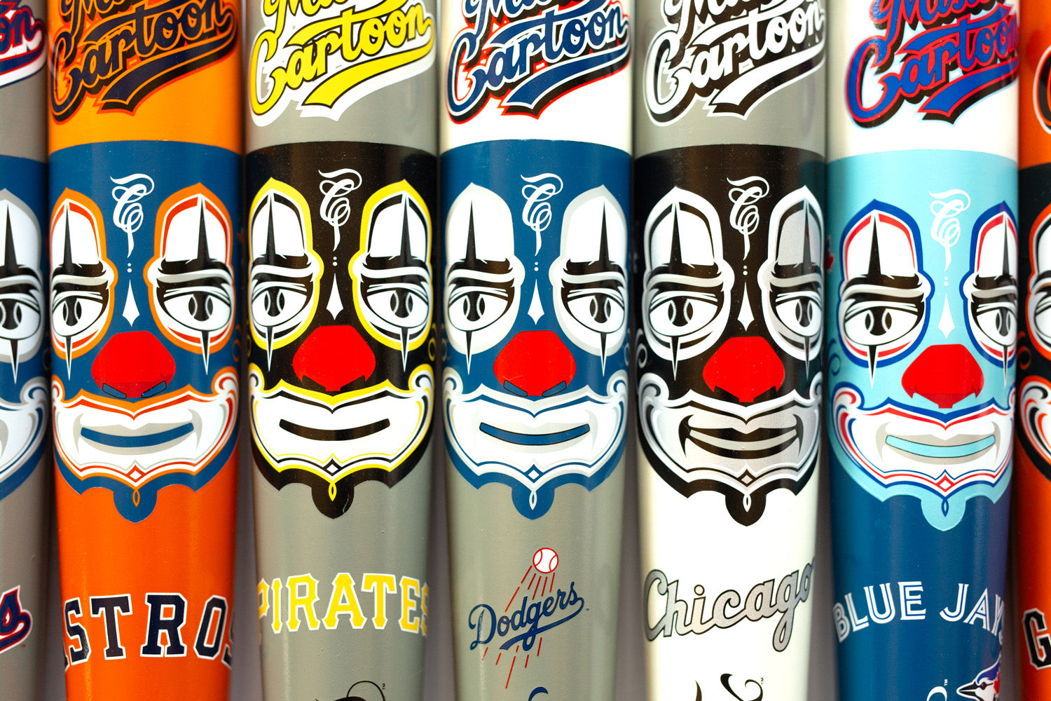 Mister Cartoon x Pillbox Mask Series Bat - Los Angeles Dodgers (MLB)