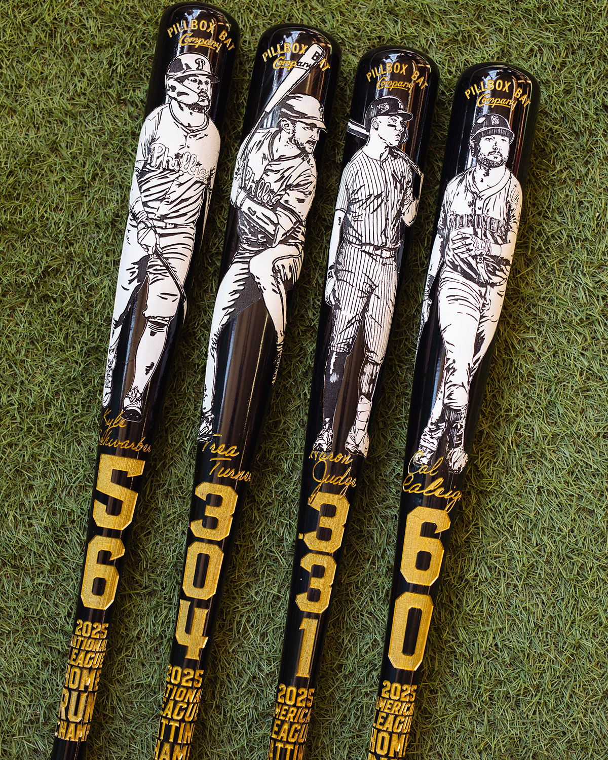 Trae Turner - 2025 NL Batting Champ Art Bat (Philadelphia Phillies)