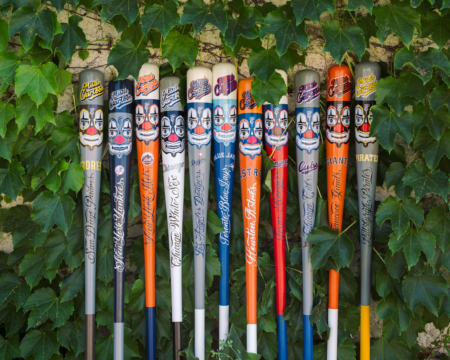Mister Cartoon x Pillbox Mask Series Bat - Los Angeles Dodgers (MLB)