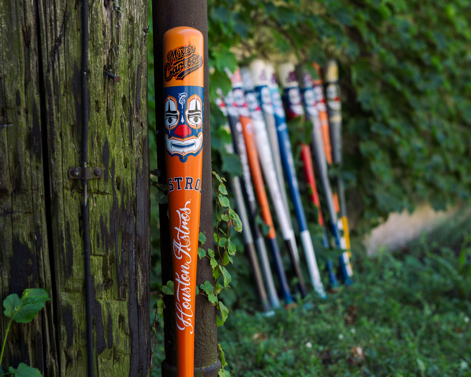 Mister Cartoon x Pillbox Mask Series Bat - Houston Astros (MLB)