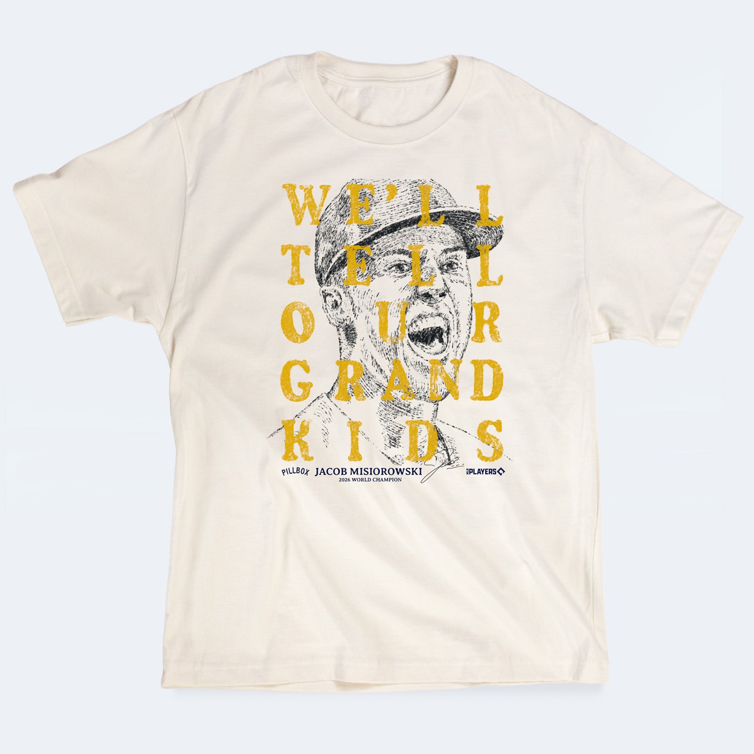 Jacob Misiorowski - World Champion - Heavyweight Cotton T-Shirt (MLBPA)