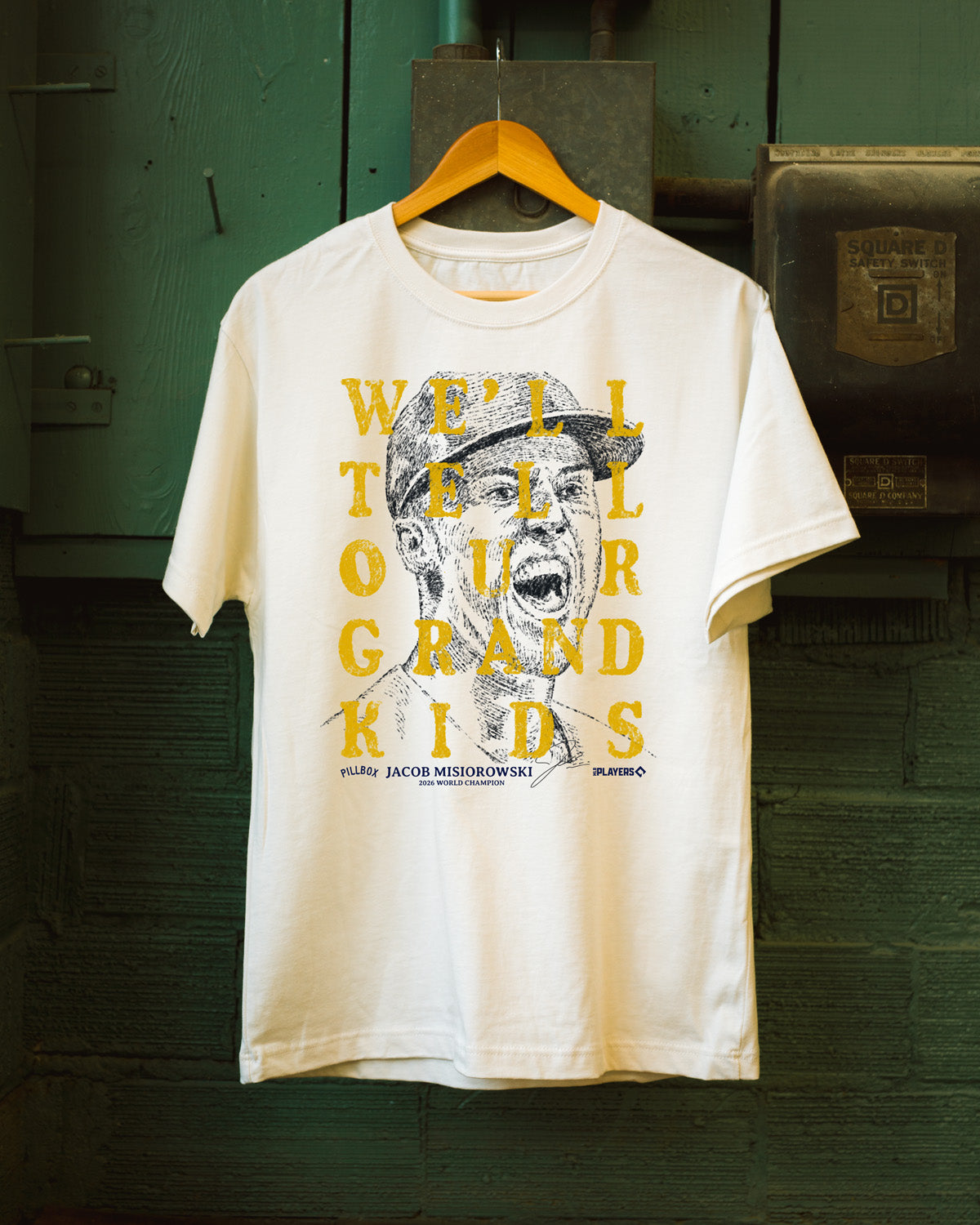 Jacob Misiorowski - World Champion - Heavyweight Cotton T-Shirt (MLBPA)