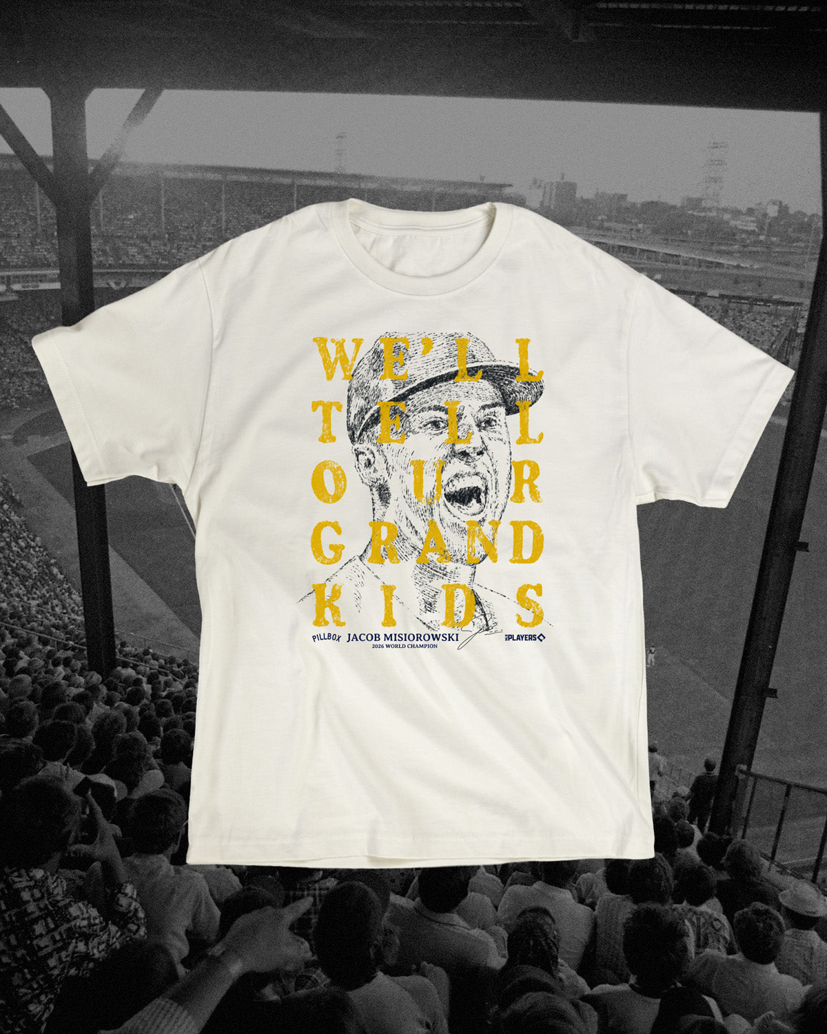 Jacob Misiorowski - World Champion - Heavyweight Cotton T-Shirt (MLBPA)