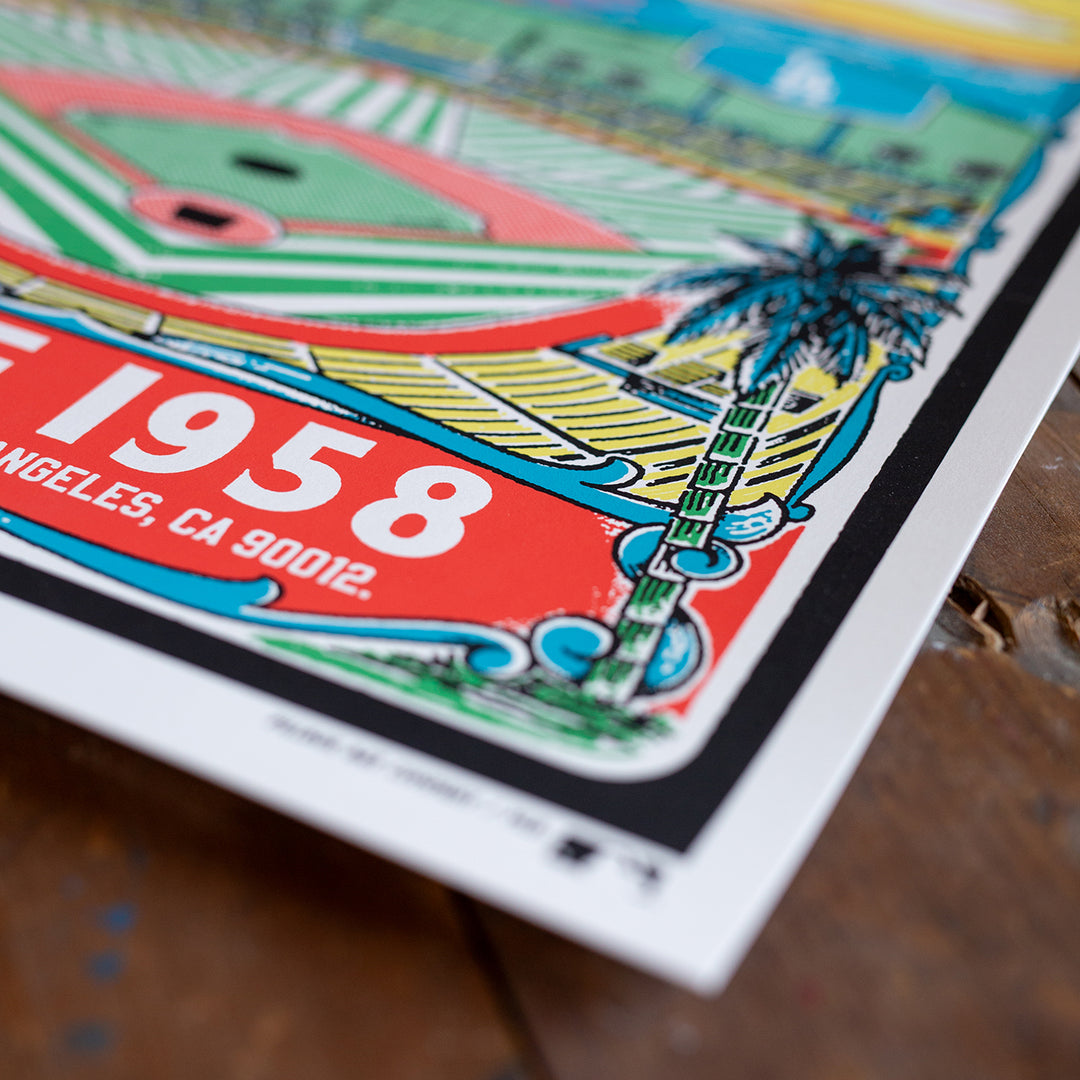 Los Angeles Dodgers “Ocean Sunset” - Silkscreen Print (MLB