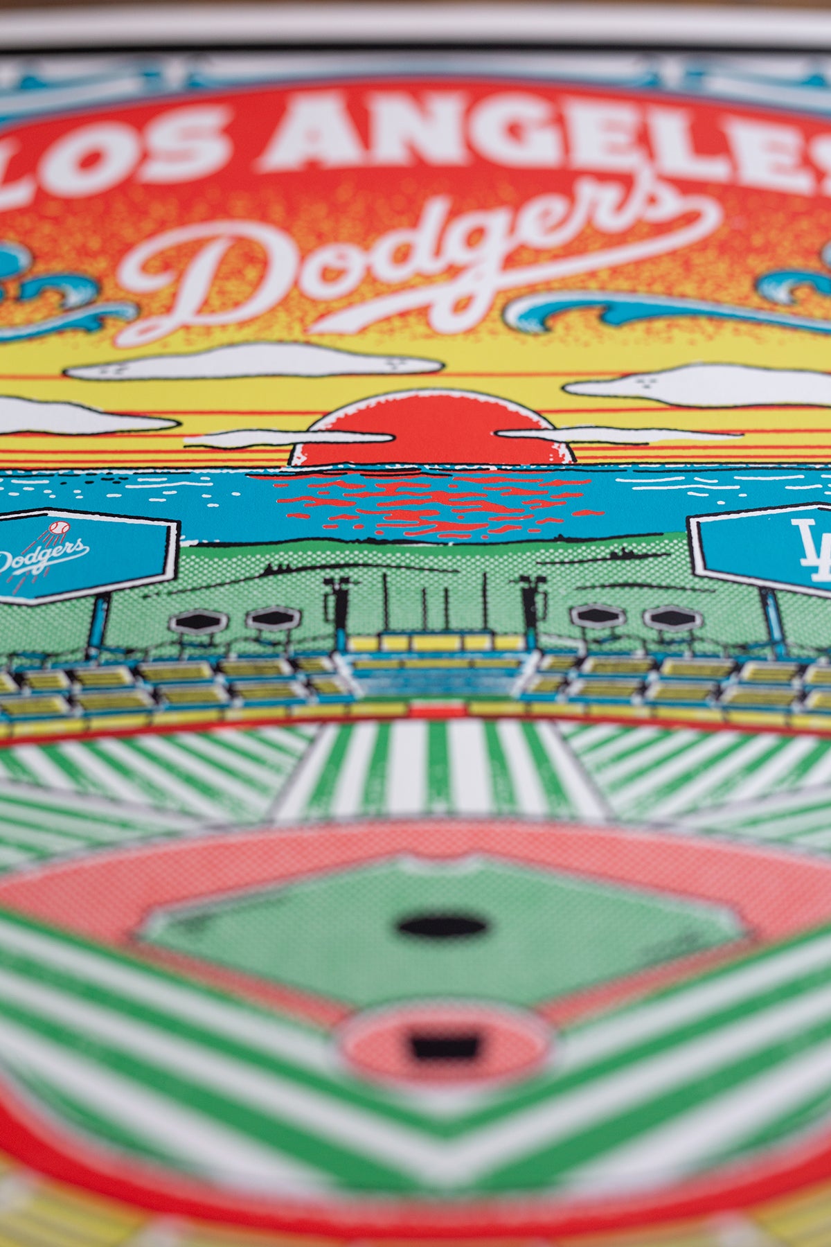 Los Angeles Dodgers “Ocean Sunset” - Silkscreen Print (MLB)