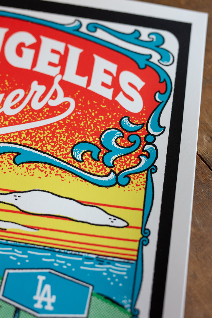 Los Angeles Dodgers “Ocean Sunset” - Silkscreen Print (MLB