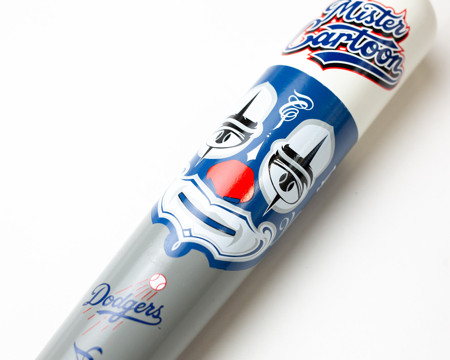 Mister Cartoon x Pillbox Mask Series Bat - Los Angeles Dodgers (MLB)