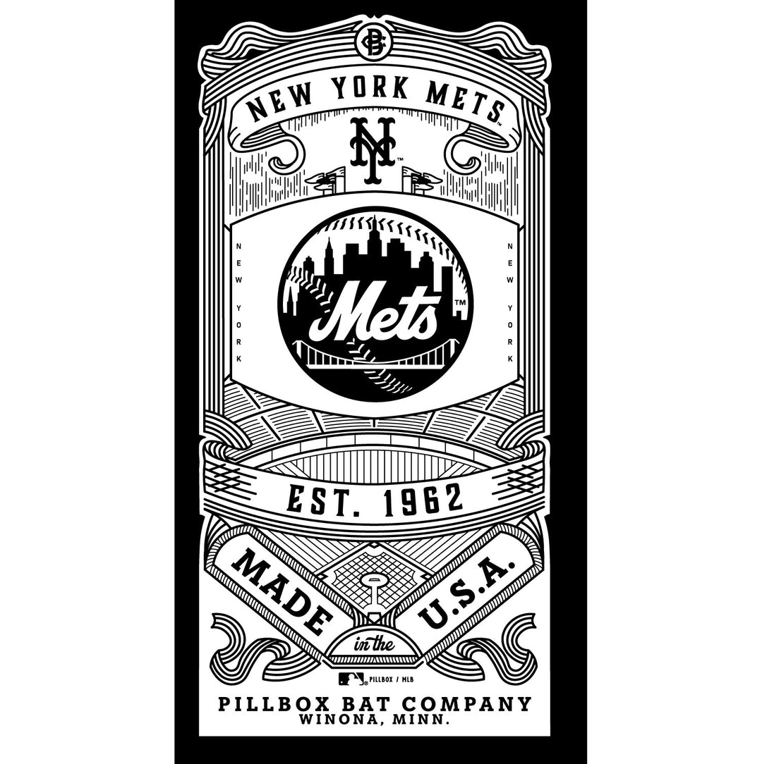New York Mets - Banner Series Art Bat (MLB) – Pillbox Bat Co