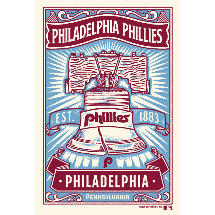 Philadelphia Phillies “Liberty Bell” - Silkscreen Print (MLB