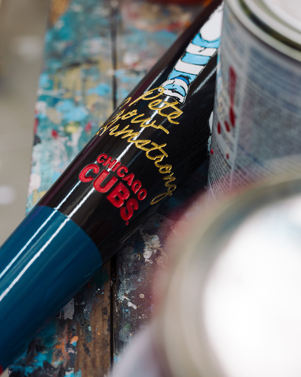 LIMITED EDITION Pete Crow Armstrong - 2026 Chicago Cubs Art Bat (MLB)