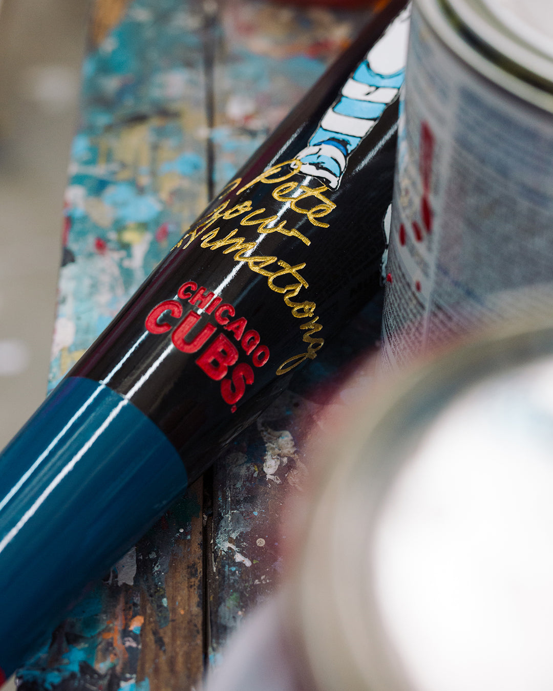 LIMITED EDITION Pete Crow Armstrong - 2026 Chicago Cubs Art Bat