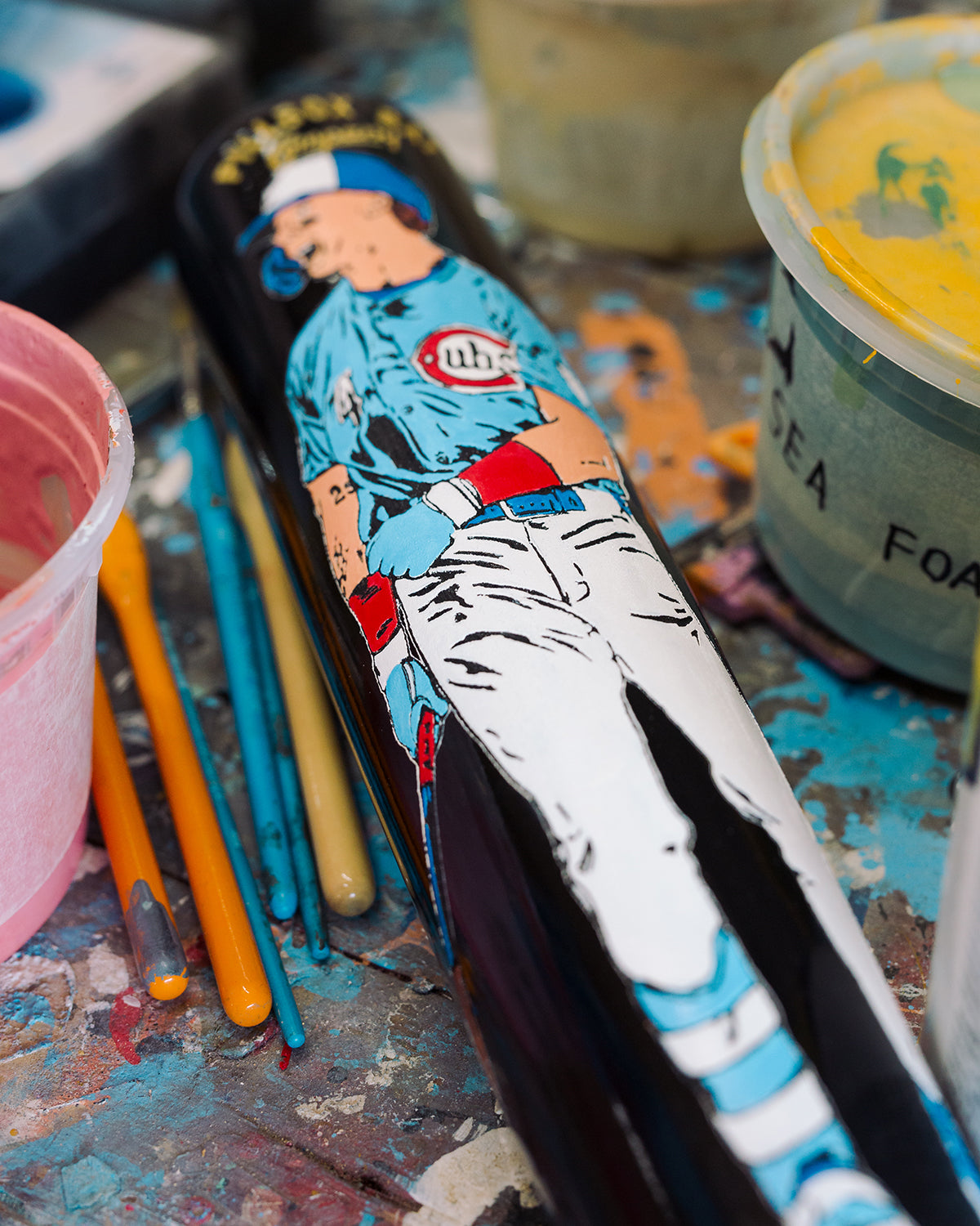 LIMITED EDITION Pete Crow Armstrong - 2026 Chicago Cubs Art Bat (MLB)