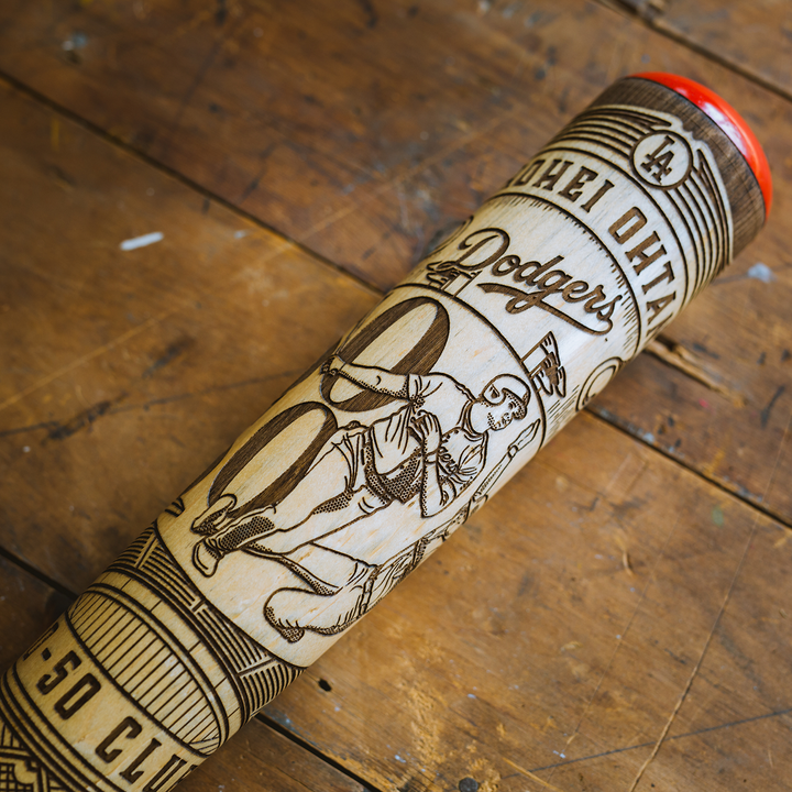 50/50 Club - Shohei Ohtani - Mural Series Art Bat - Baseball Bat