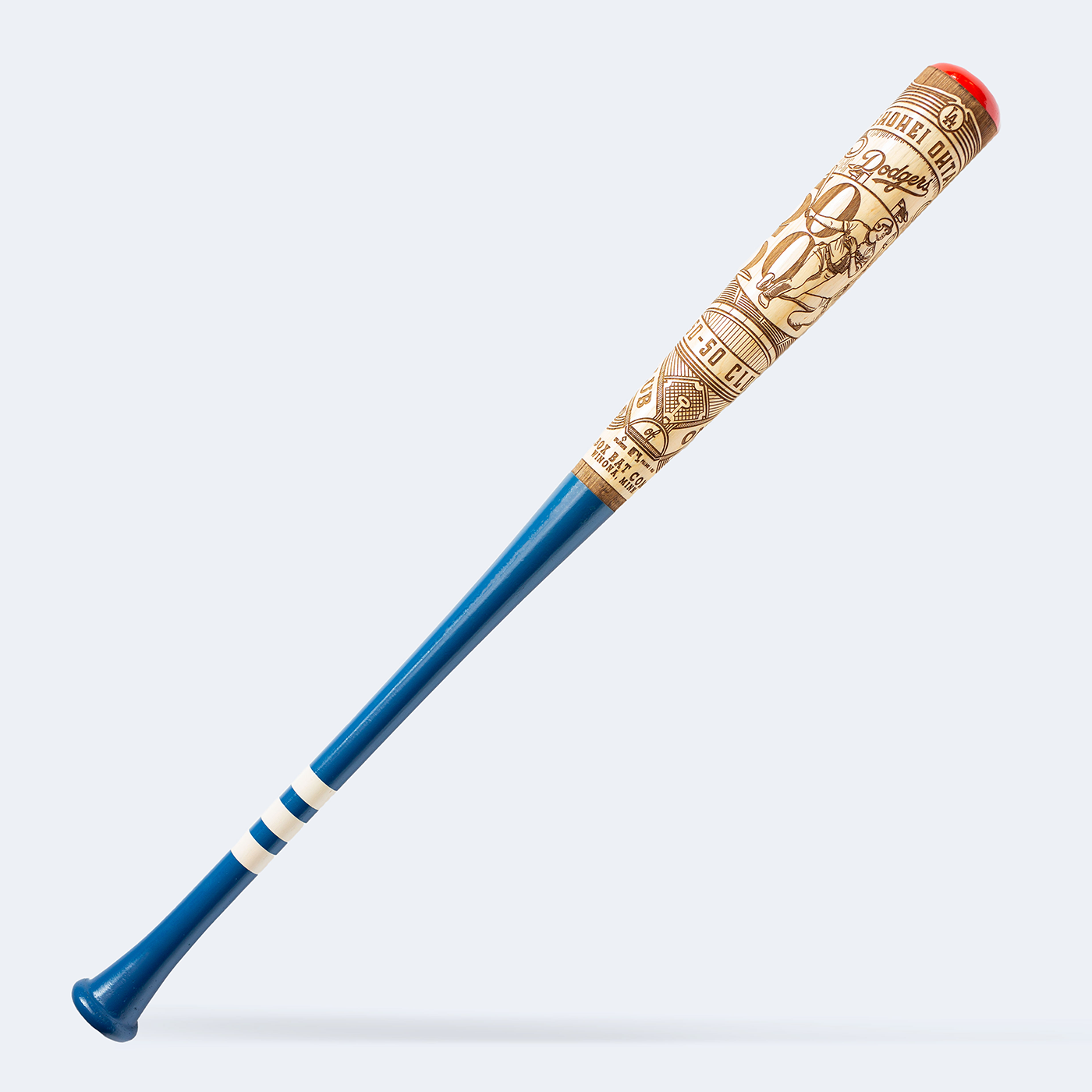 50/50 Club - Shohei Ohtani - Mural Series Art Bat - Baseball Bat - Los Angeles Dodgers (MLB)