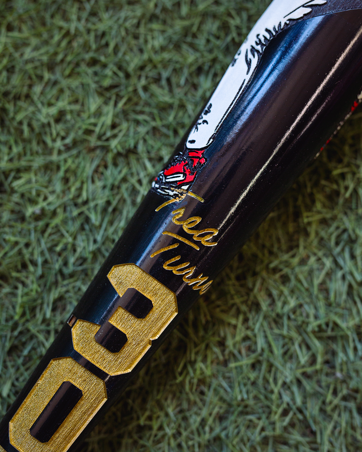 PREMIUM VERSION Trae Turner - 2025 NL Batting Champ Art Bat (Philadelphia Phillies)