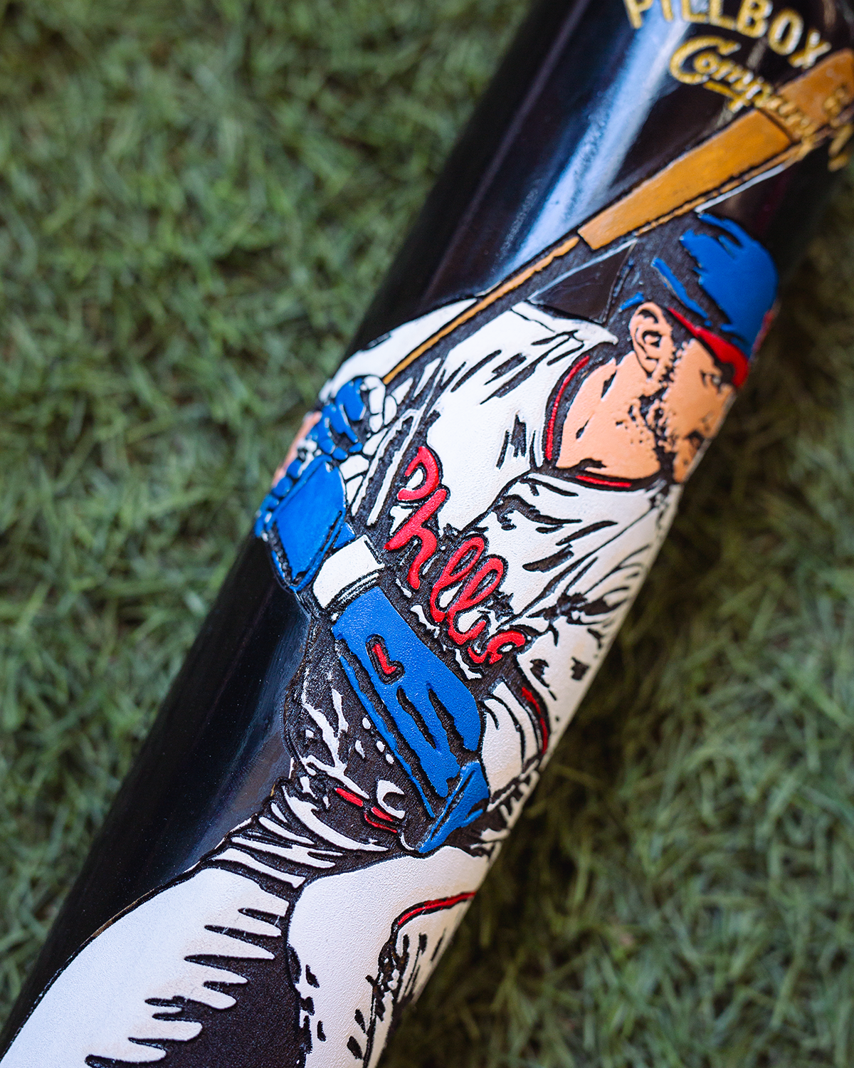 PREMIUM VERSION Trae Turner - 2025 NL Batting Champ Art Bat (Philadelphia Phillies)